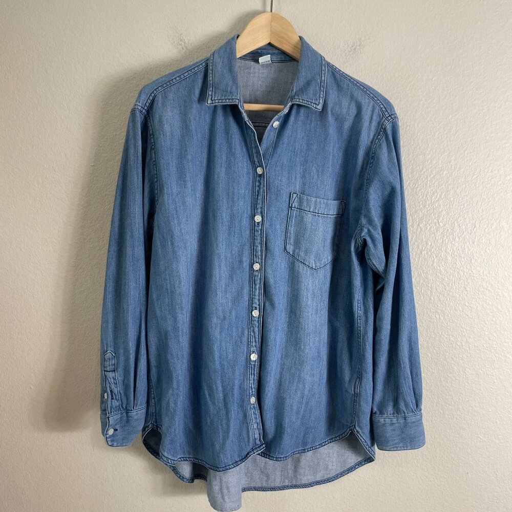 Old Navy Blue Long Sleeve Button Down Shirt